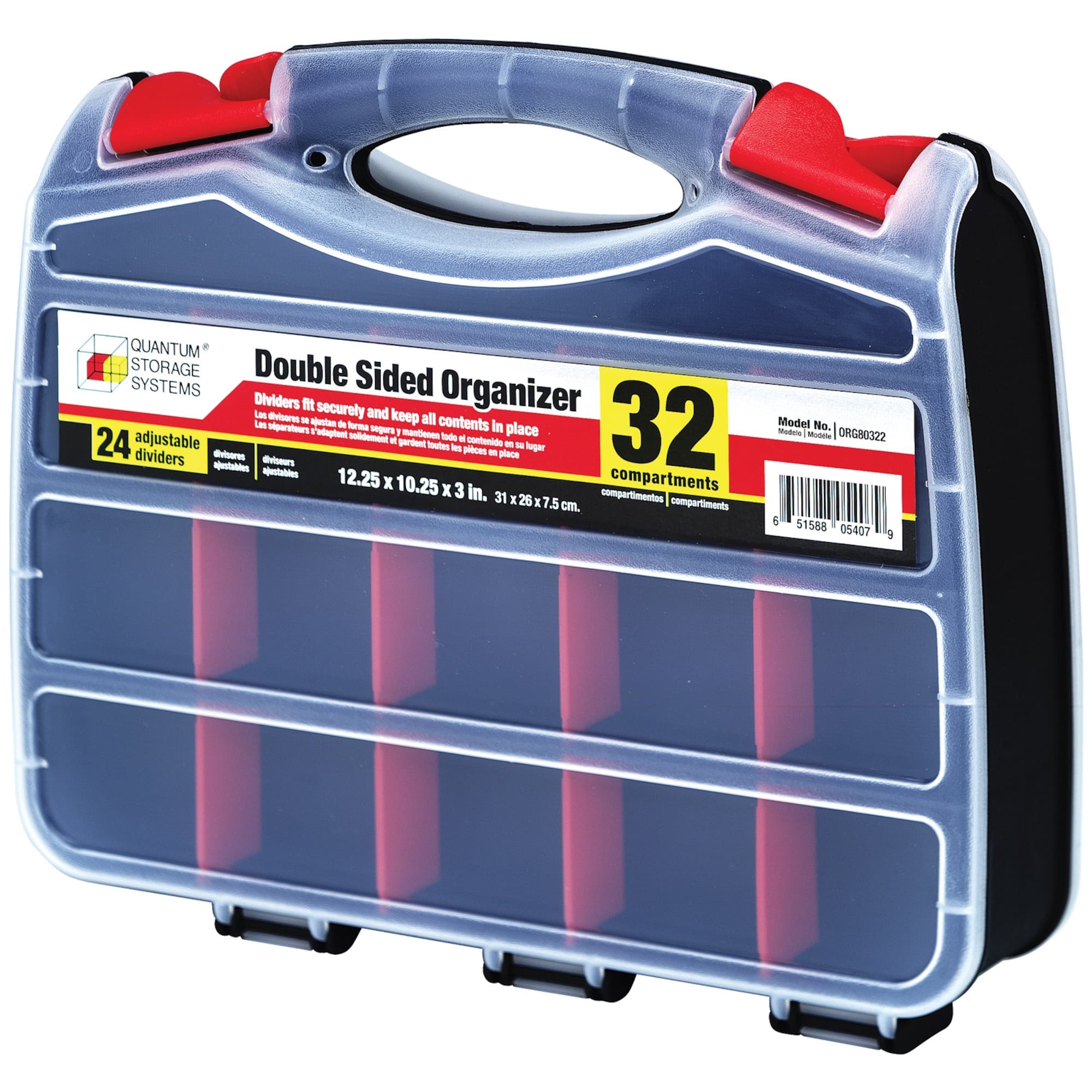 Quantum Storage Systems® Black & Red Double Sided Organizer